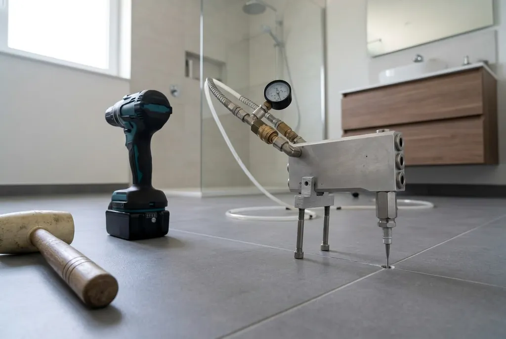 Kitbedrijf Hoevelaken – holle tegels injecteren